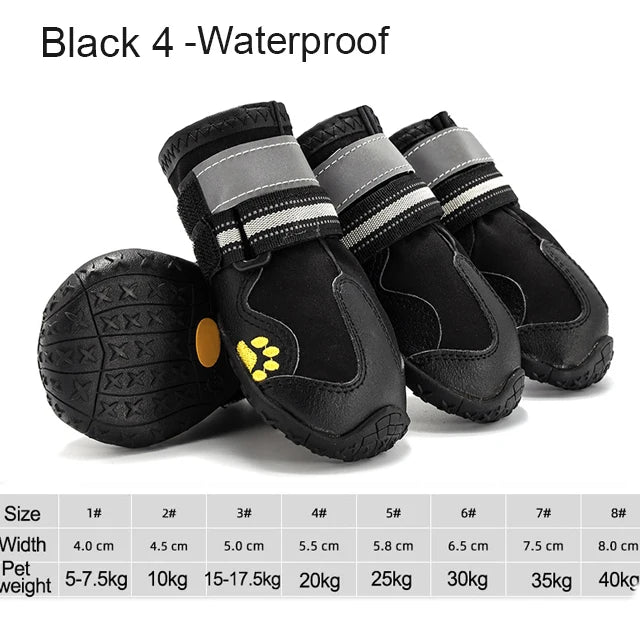 Reflective Waterproof Pet Dog Shoes