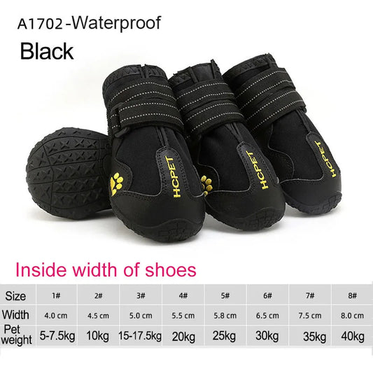 Reflective Waterproof Pet Dog Shoes