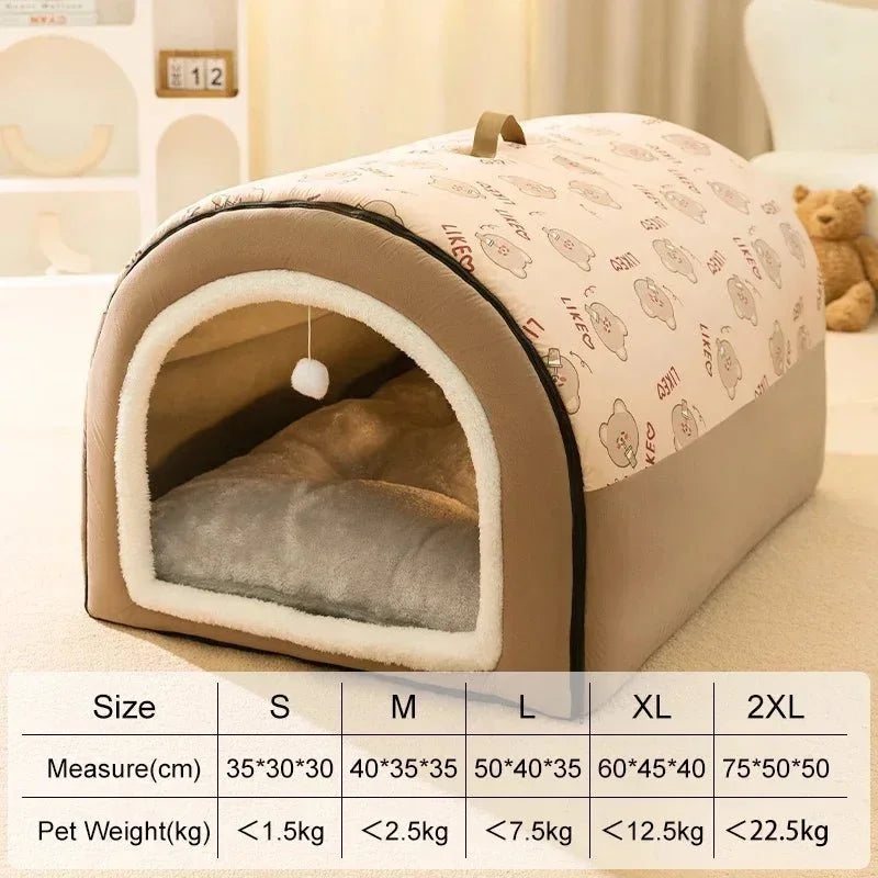 Large Pet Cave Bed