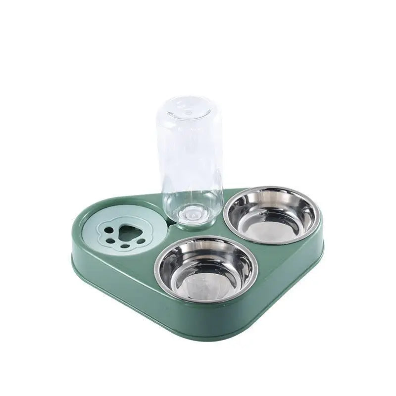 3-in-1 Pet Food Bowl with Drinking Feeder