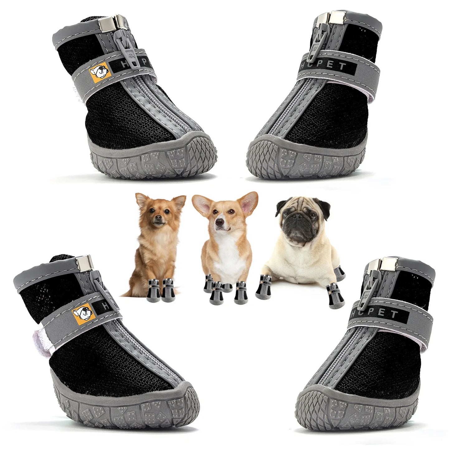 Reflective Waterproof Pet Dog Shoes