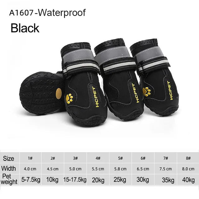 Reflective Waterproof Pet Dog Shoes