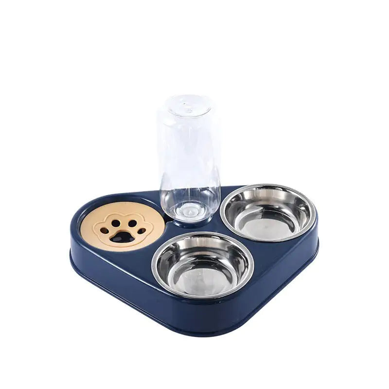 3-in-1 Pet Food Bowl with Drinking Feeder