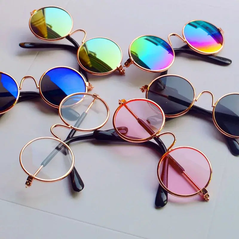 Vintage Round Pet Sunglasses