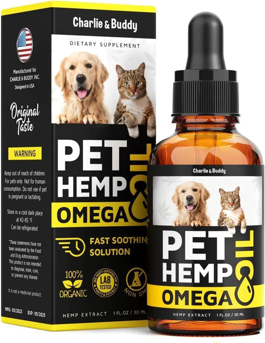 Calming Hemp & Salmon Oil for Pets