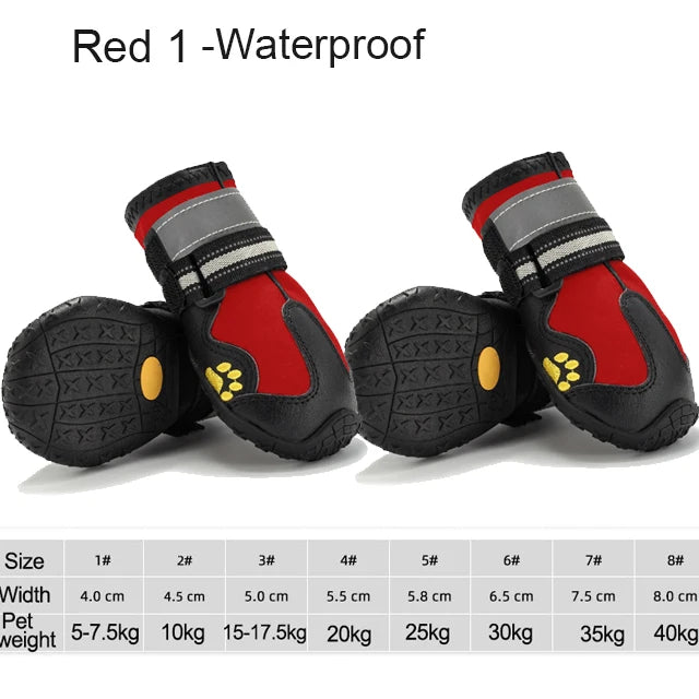 Reflective Waterproof Pet Dog Shoes